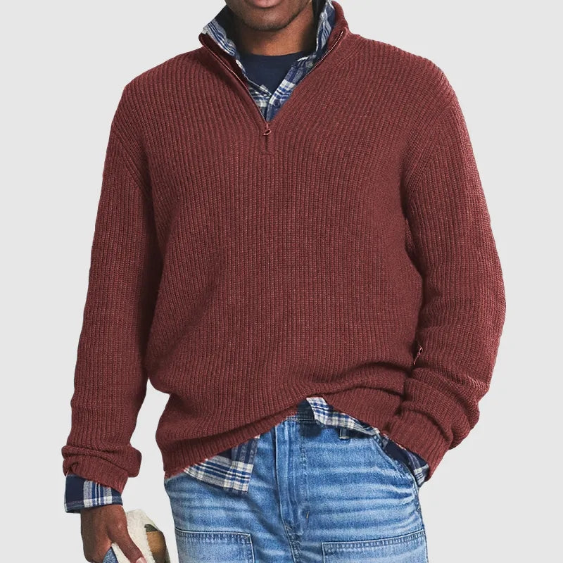 BORN Quarter Zip Sweater