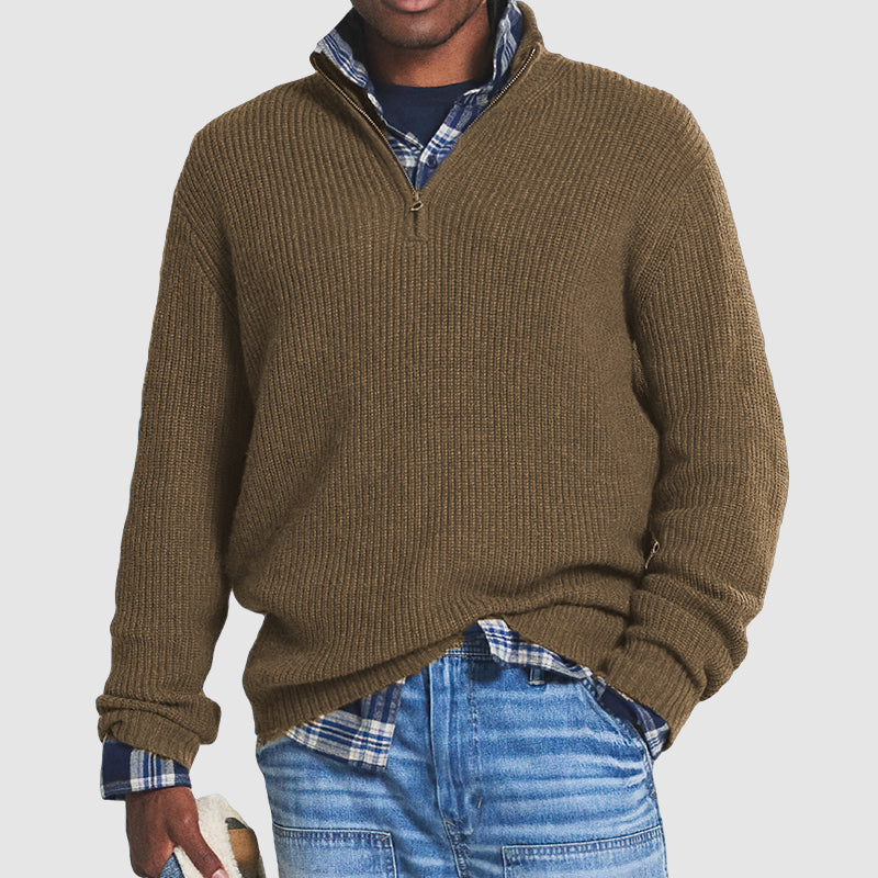 BORN Quarter Zip Sweater