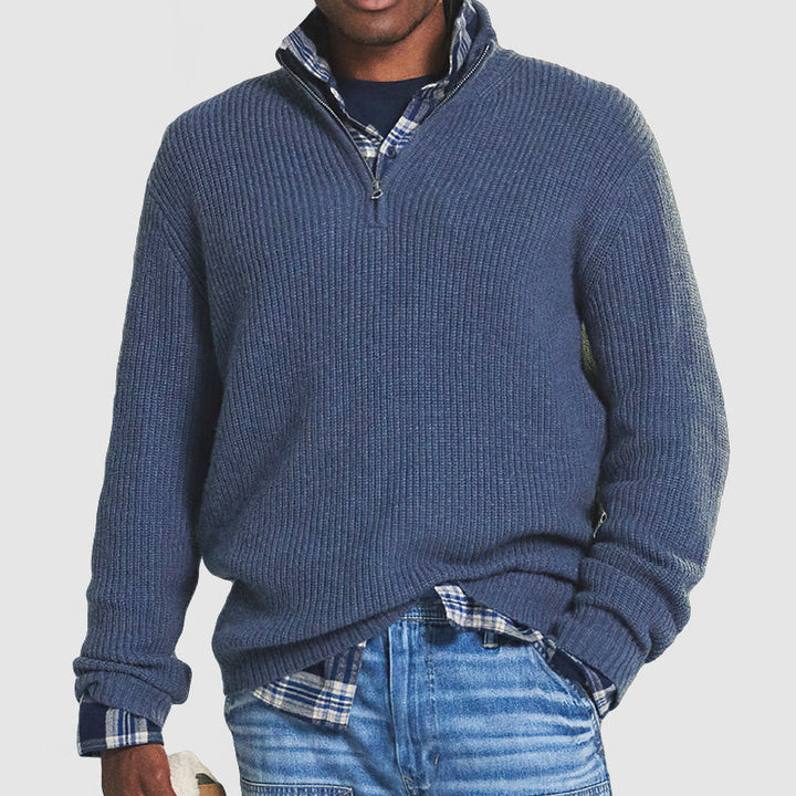 BORN Quarter Zip Sweater