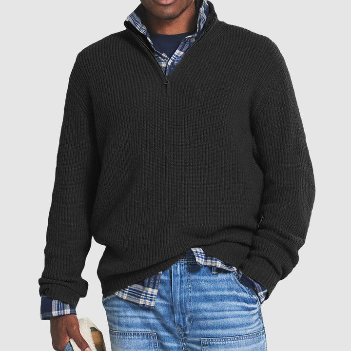 BORN Quarter Zip Sweater